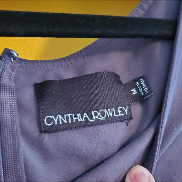 Cynthia Rowley Dark Grey Bodycon Dress, Sz M - Picture 4 of 4